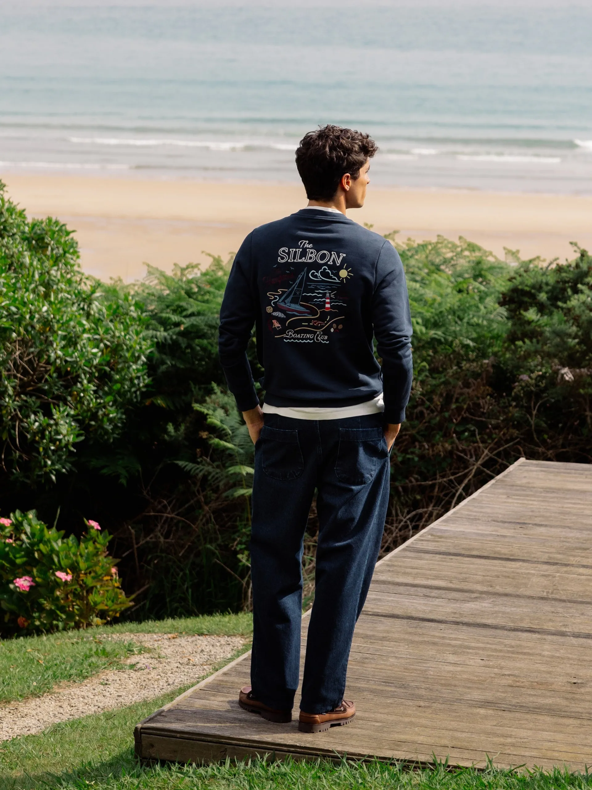 Silbon Smart Casual·Sudaderas-Sudadera The Hamptons Azul