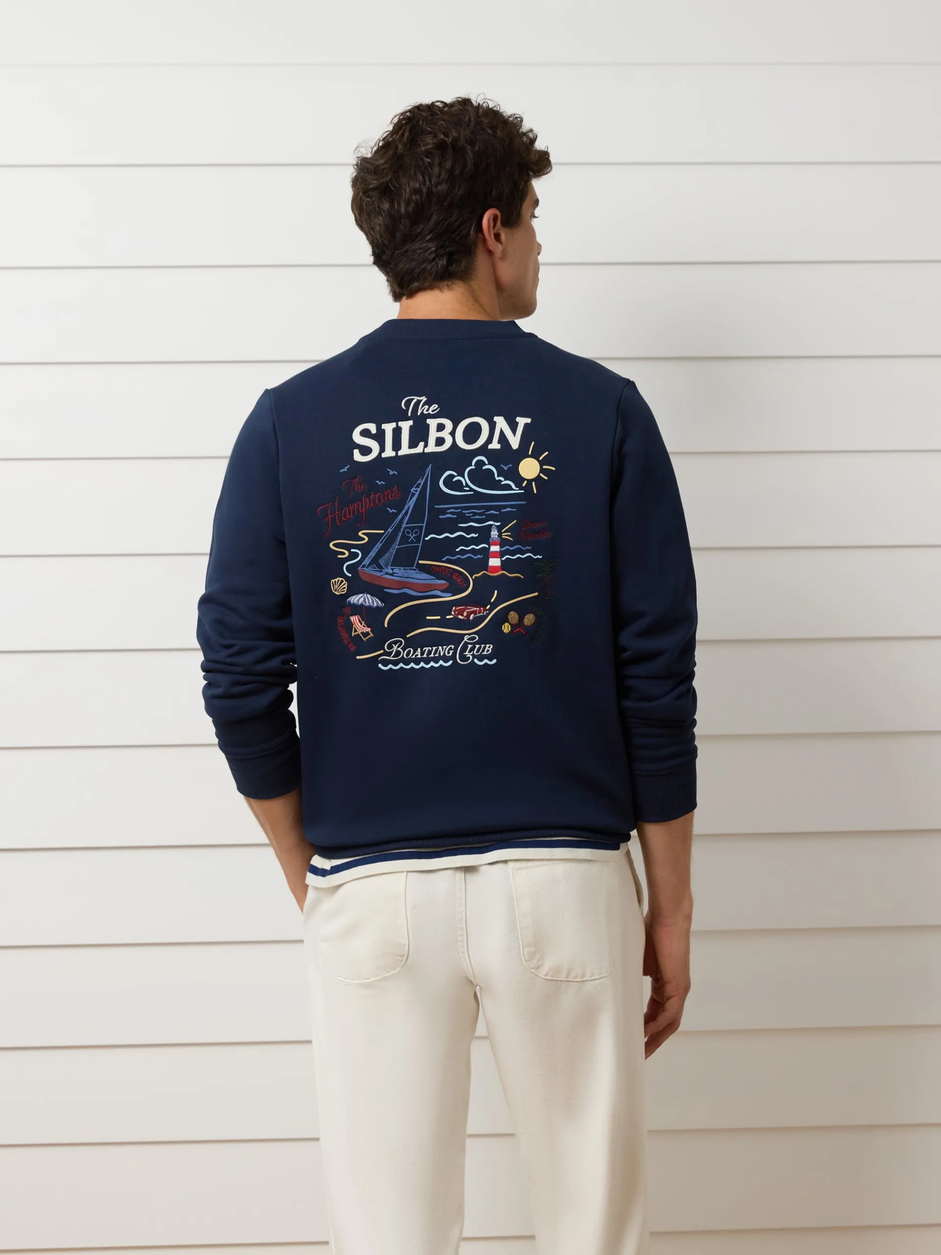 Silbon Smart Casual·Sudaderas-Sudadera The Hamptons Azul