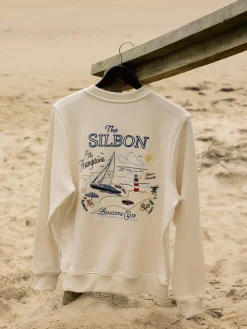 Silbon Smart Casual·Sudaderas-Sudadera The Hamptons Crema