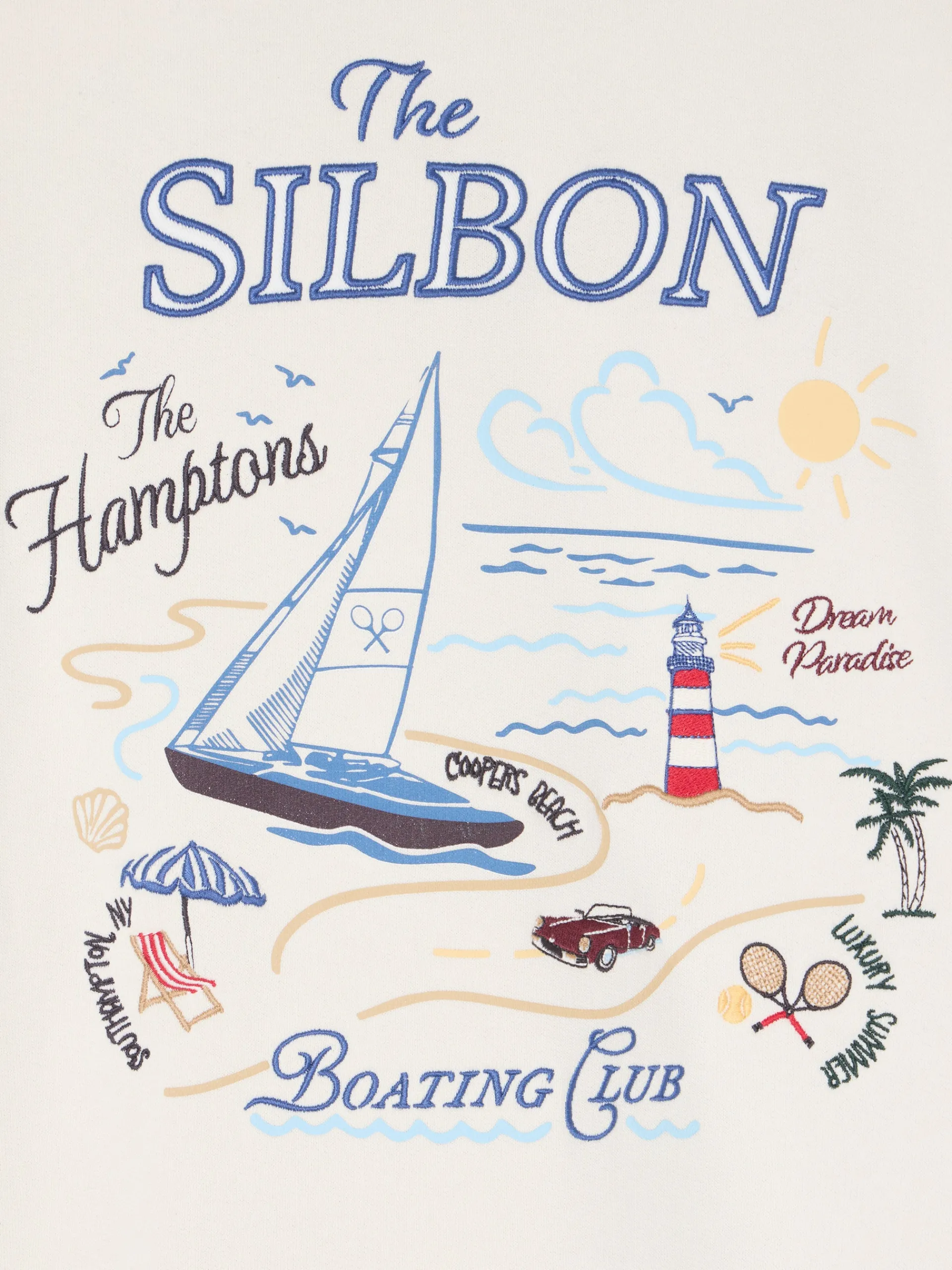 Silbon Smart Casual·Sudaderas-Sudadera The Hamptons Crema