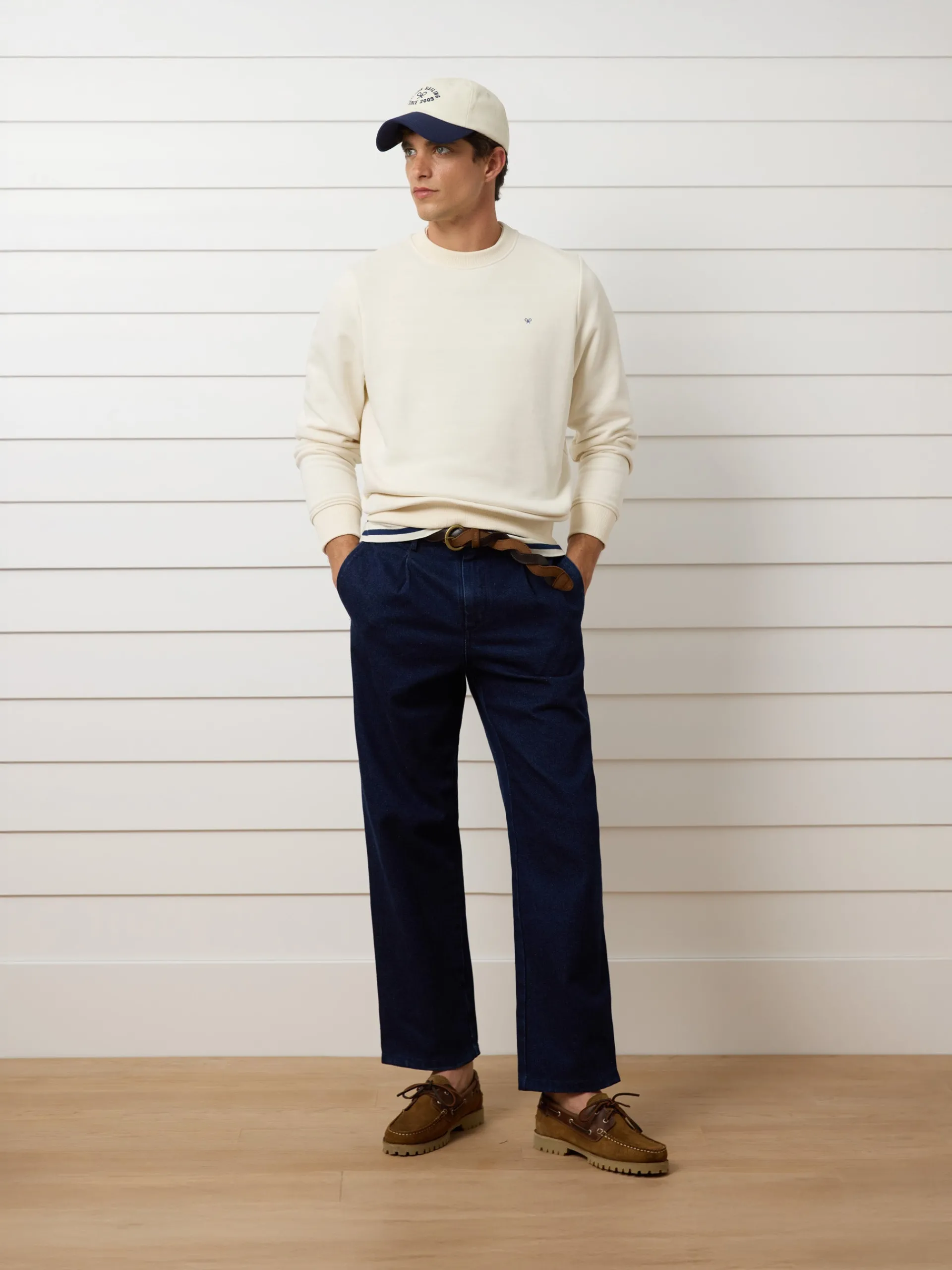 Silbon Smart Casual·Sudaderas-Sudadera The Hamptons Crema