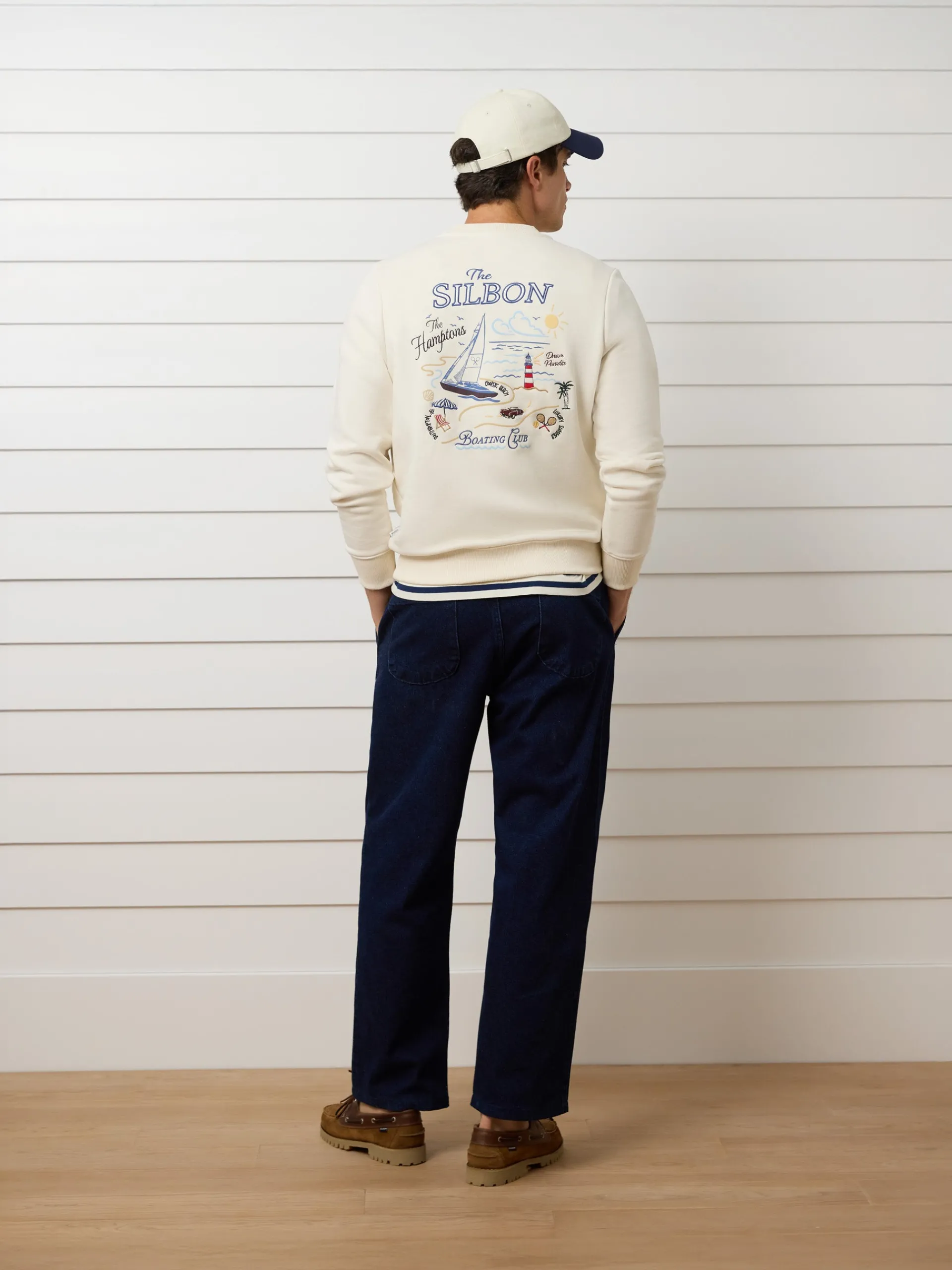 Silbon Smart Casual·Sudaderas-Sudadera The Hamptons Crema
