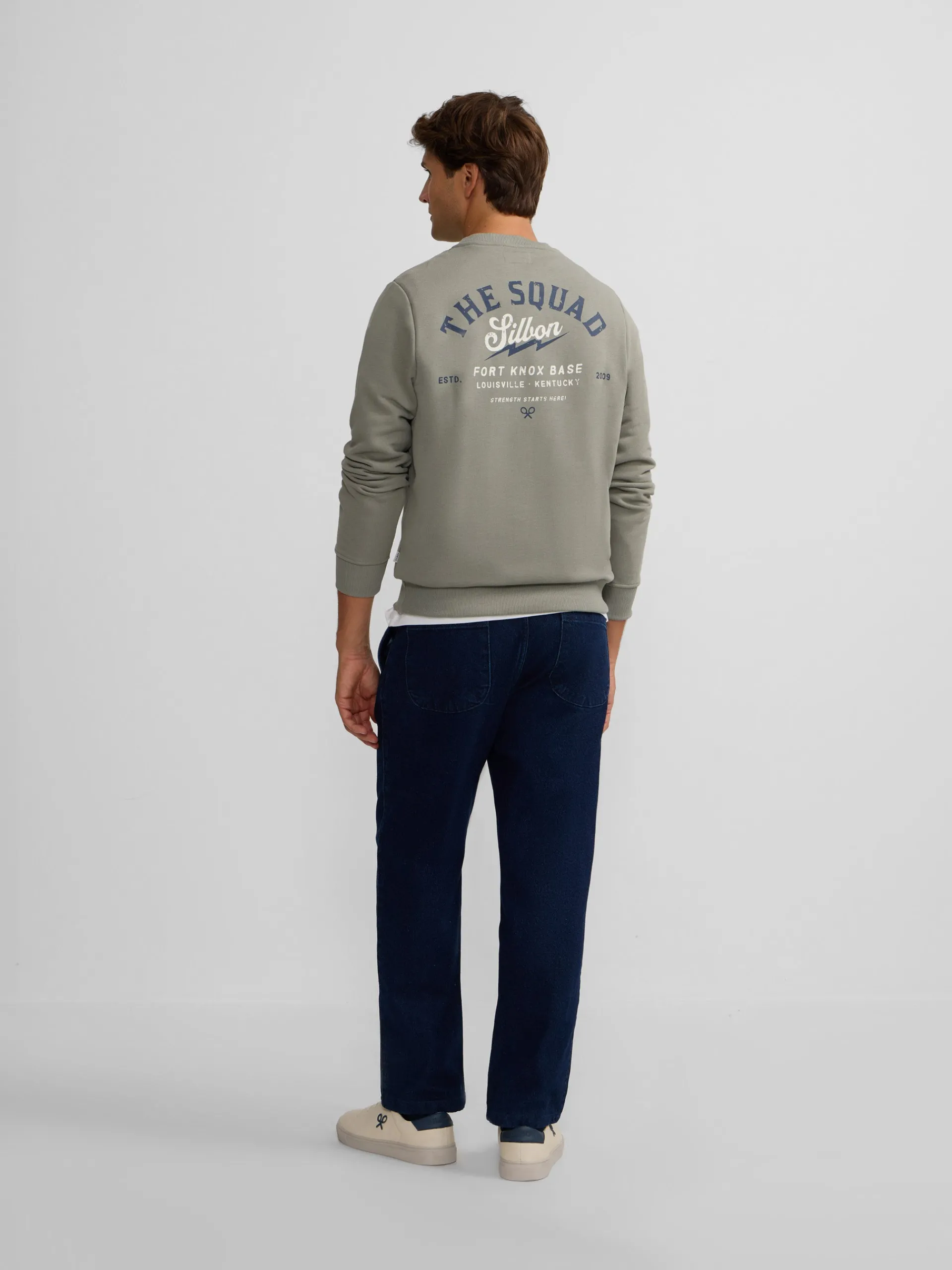 Silbon Smart Casual·Sudaderas-Sudadera the squad Khaki