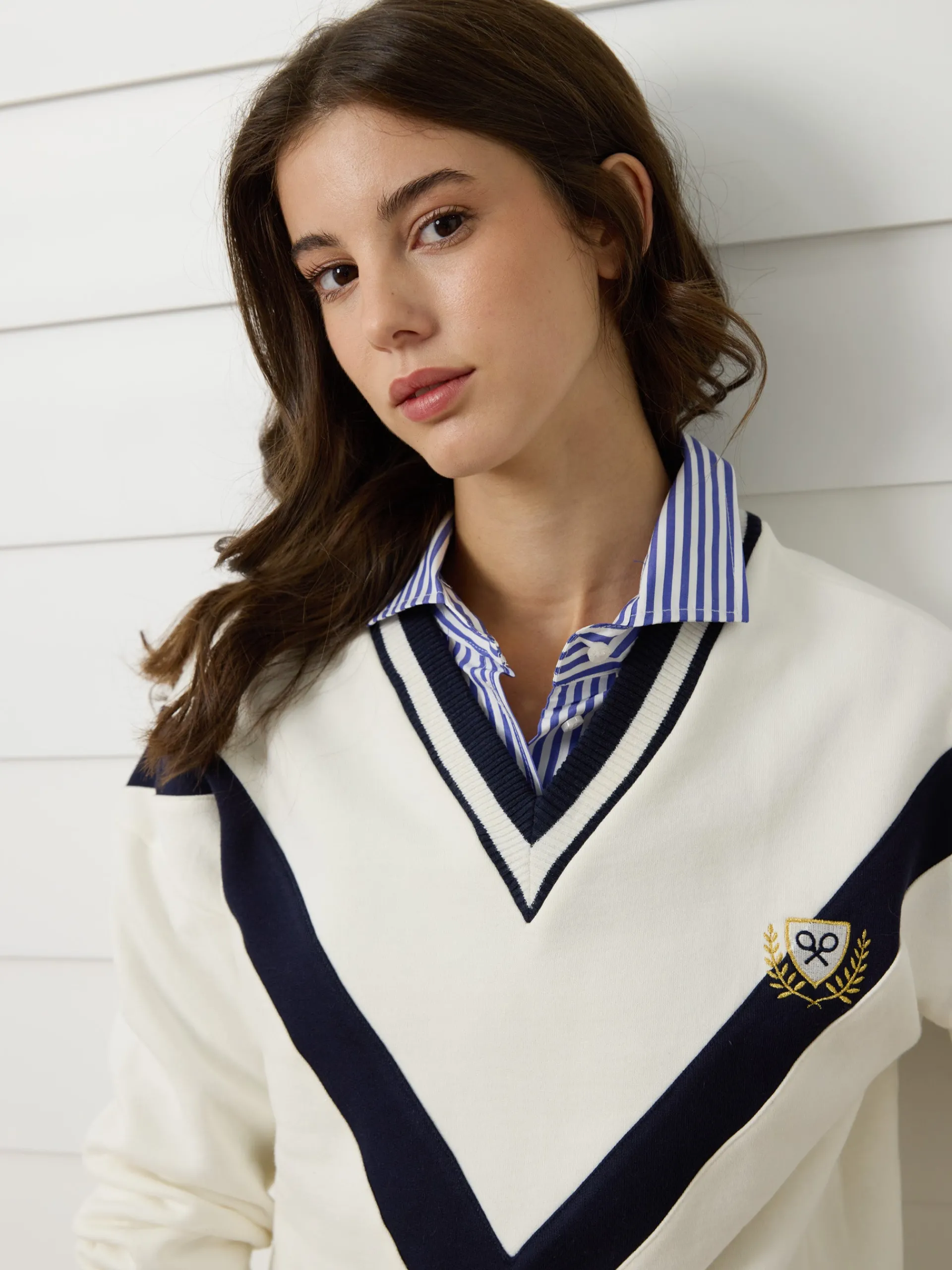 Silbon Sudaderas-Sudadera woman escudo cruda Crudo