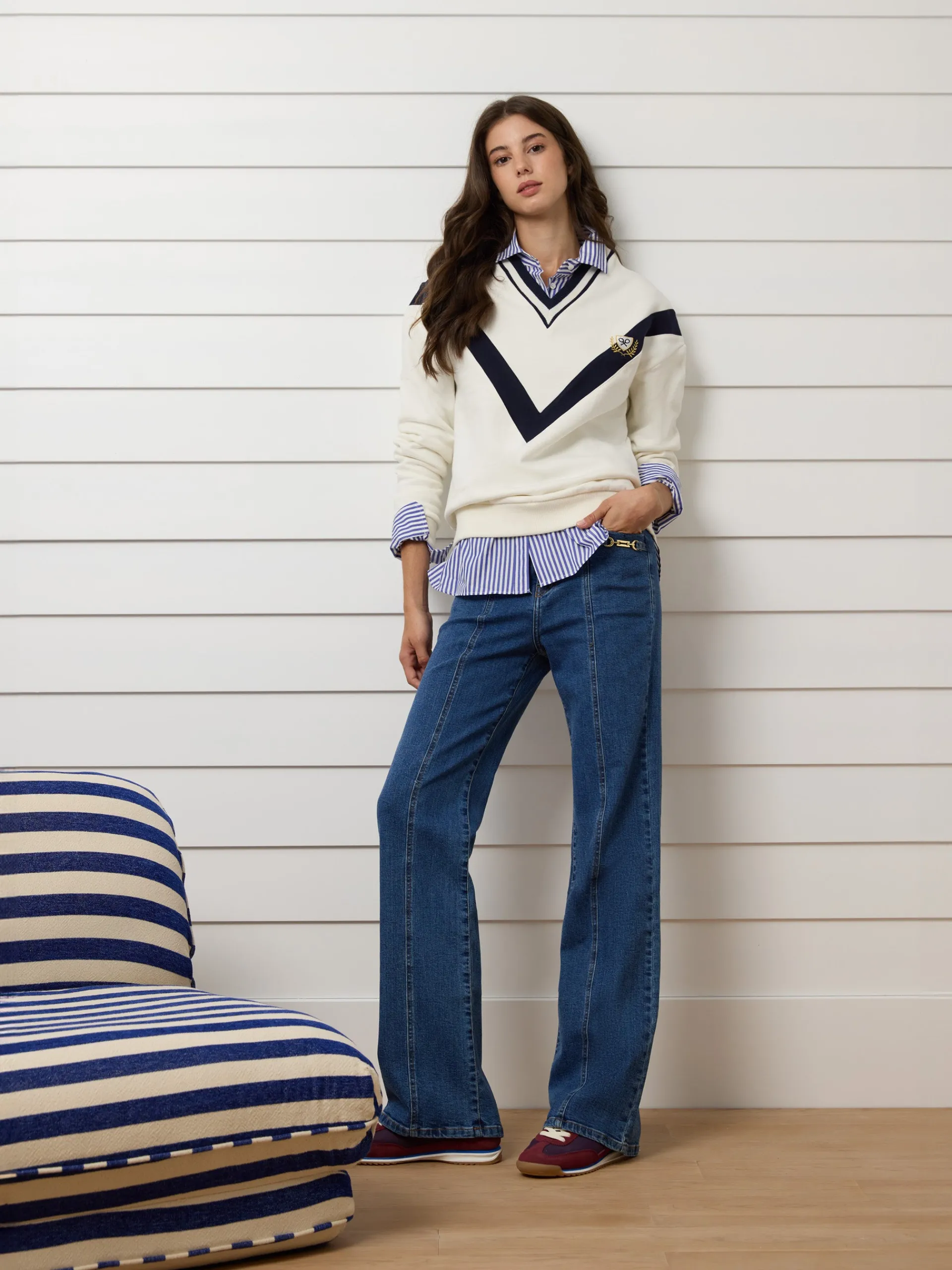 Silbon Sudaderas-Sudadera woman escudo cruda Crudo