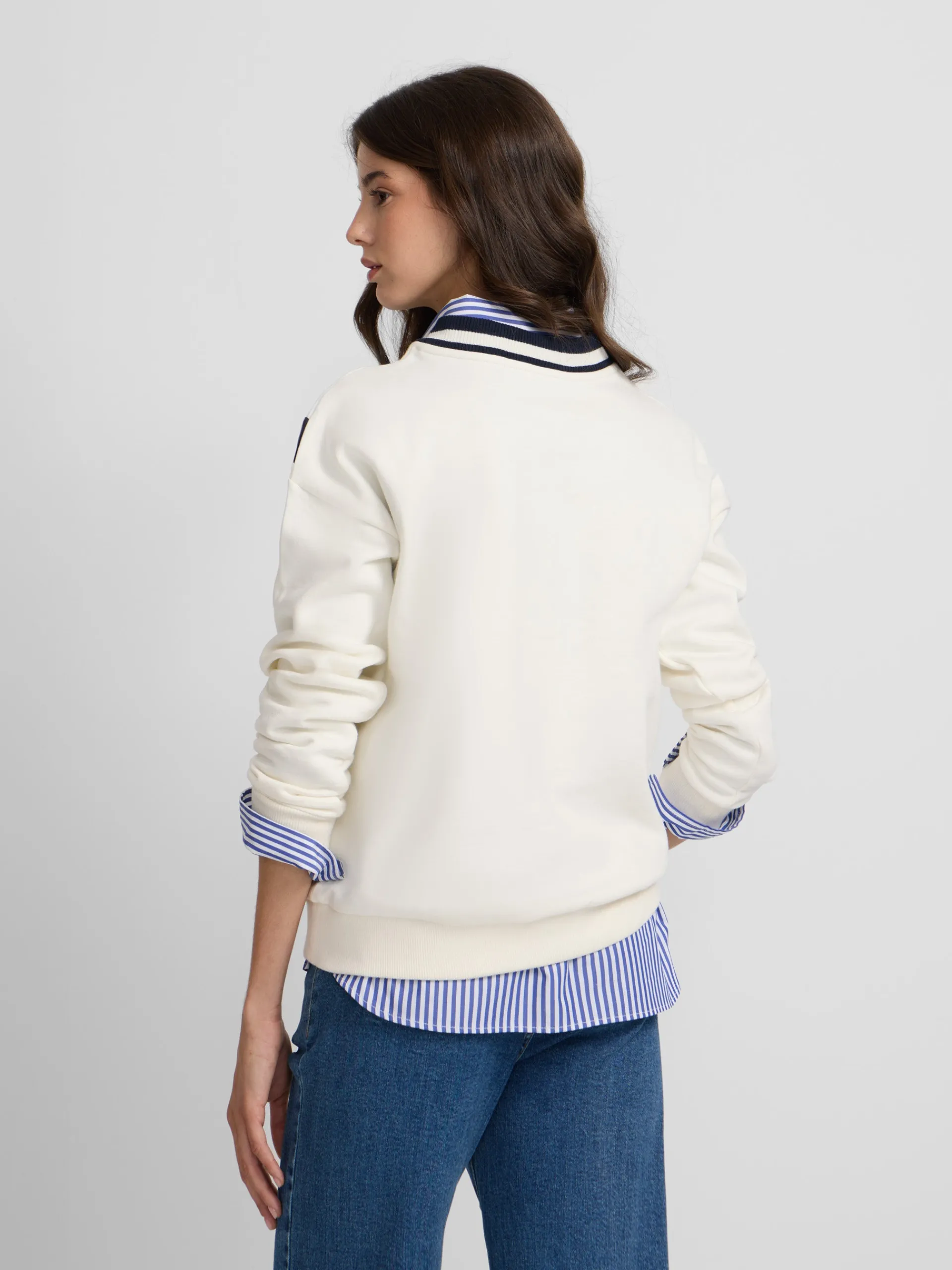 Silbon Sudaderas-Sudadera woman escudo cruda Crudo