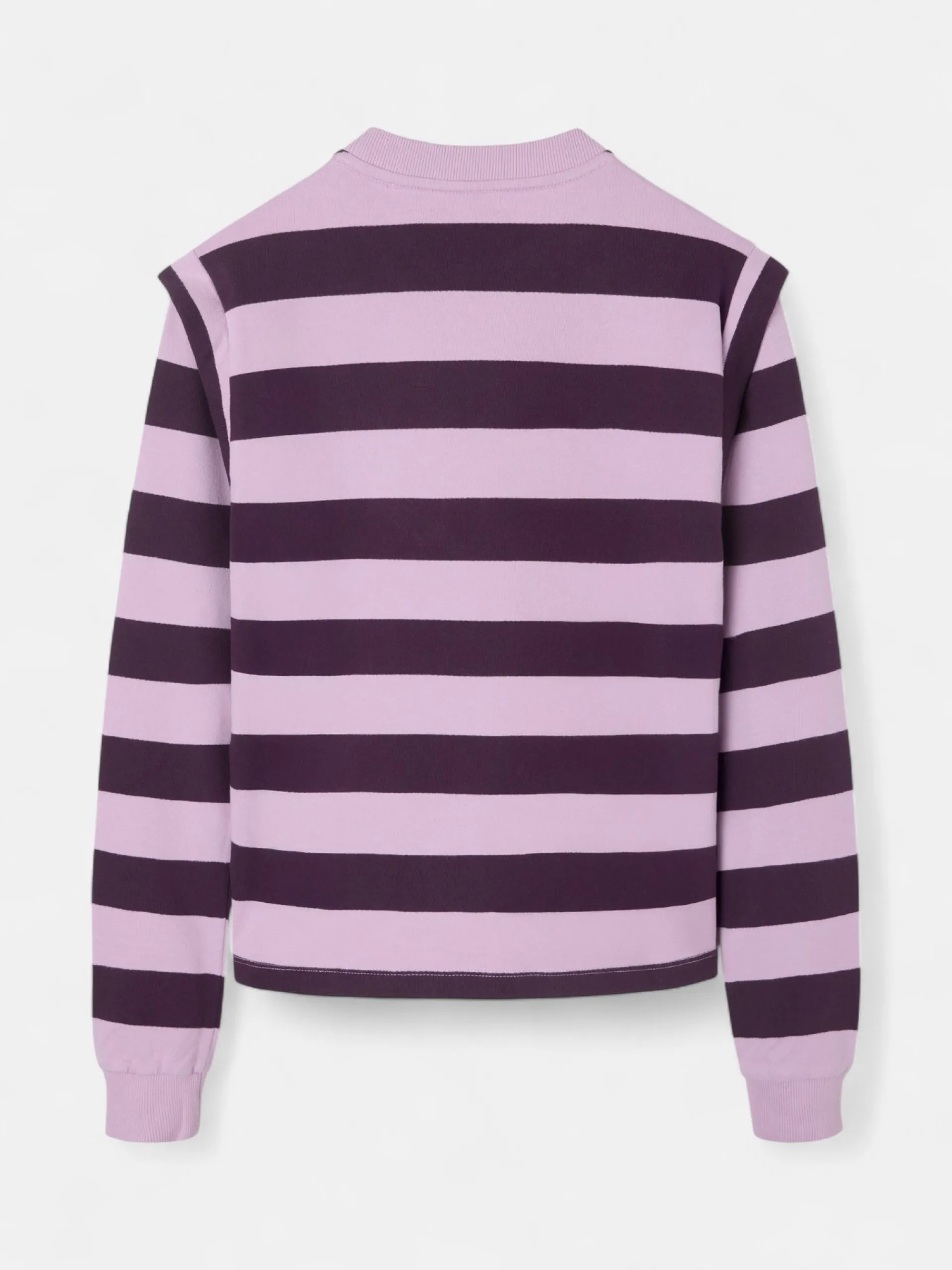 Silbon Sudaderas-Sudadera woman hombreras rayas moradas Morado