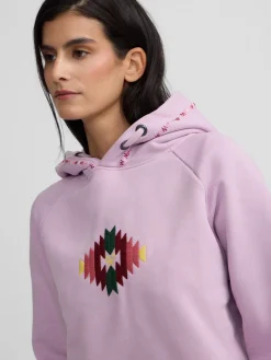 Silbon Sudaderas-Sudadera woman ikat s Morado