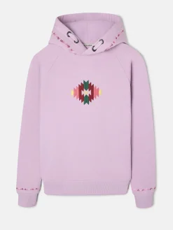 Silbon Sudaderas-Sudadera woman ikat s Morado