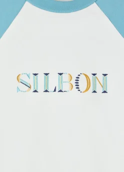 Silbon Sudaderas-Sudadera woman letras colores es Azul