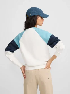 Silbon Sudaderas-Sudadera woman letras colores es Azul