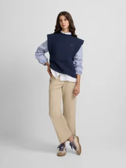 Silbon Sudaderas-Sudadera woman mangas tejidas azul marino Celeste