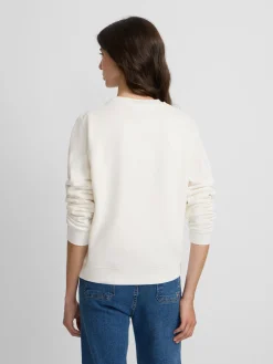 Silbon Sudaderas-Sudadera woman raqueta cuadros cruda Crudo