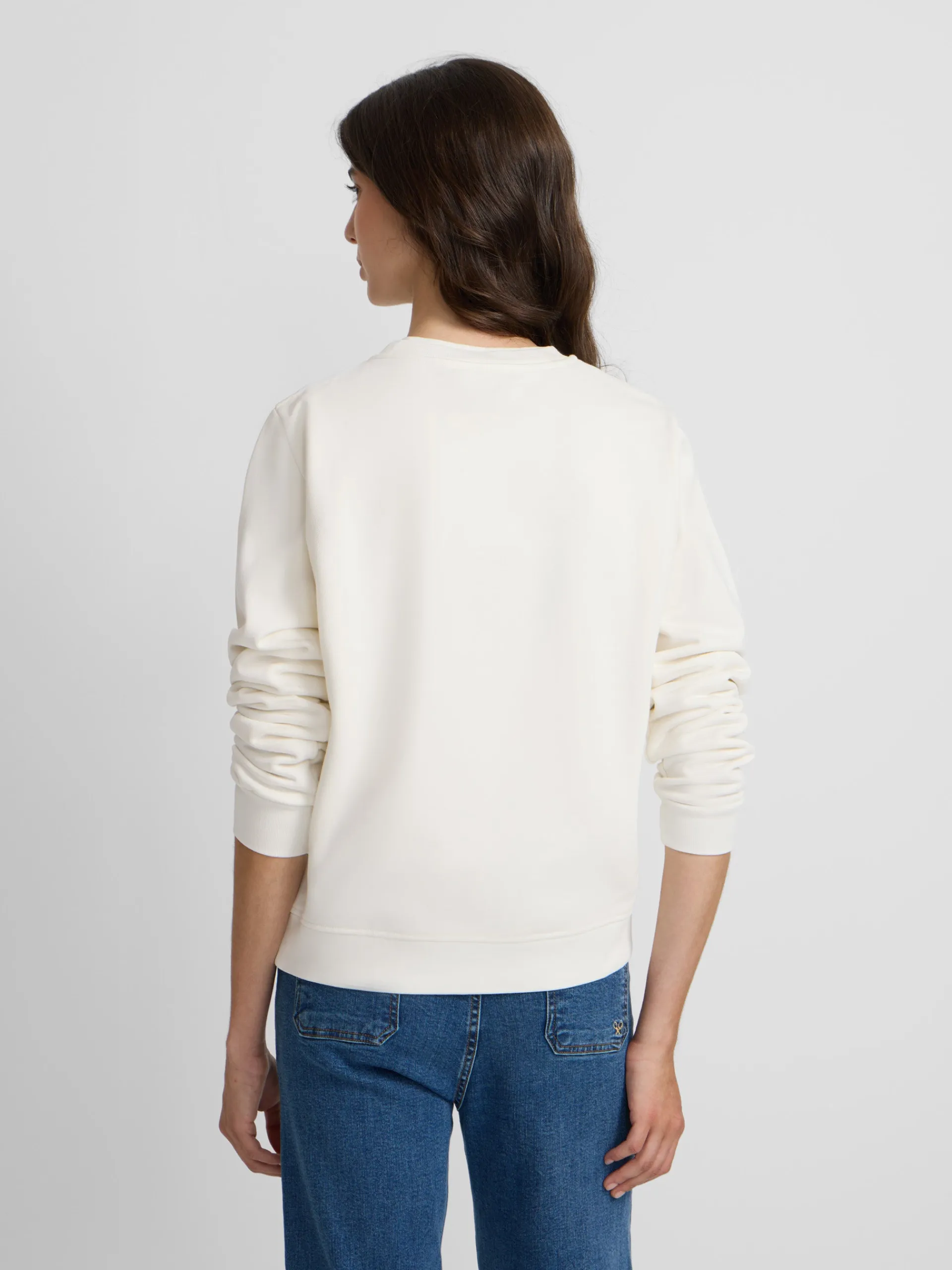 Silbon Sudaderas-Sudadera woman raqueta cuadros cruda Crudo