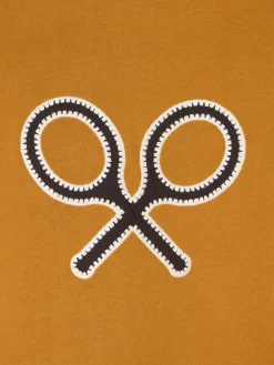 Silbon Sudaderas-Sudadera woman raqueta pespuntes Camel