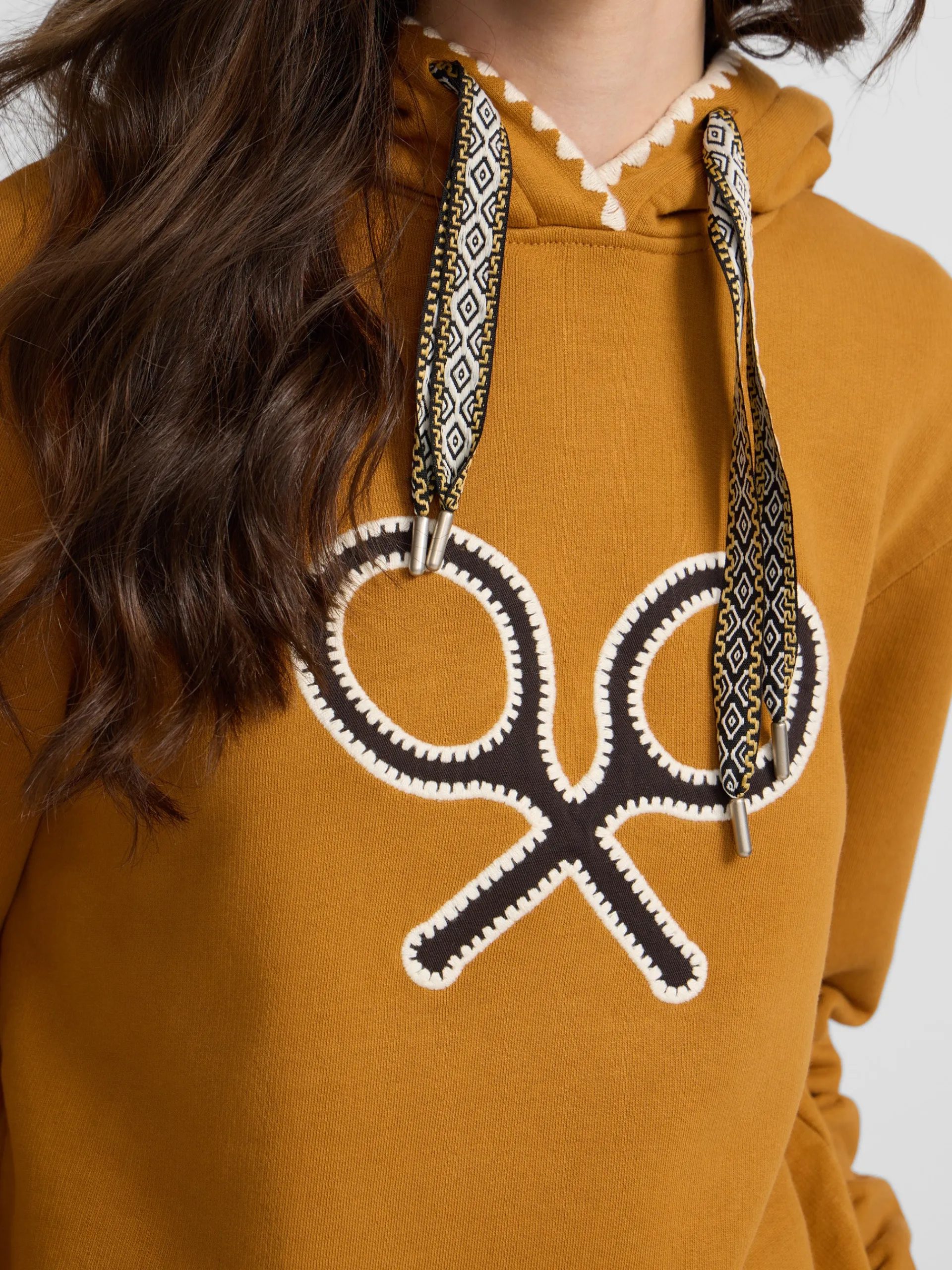 Silbon Sudaderas-Sudadera woman raqueta pespuntes Camel