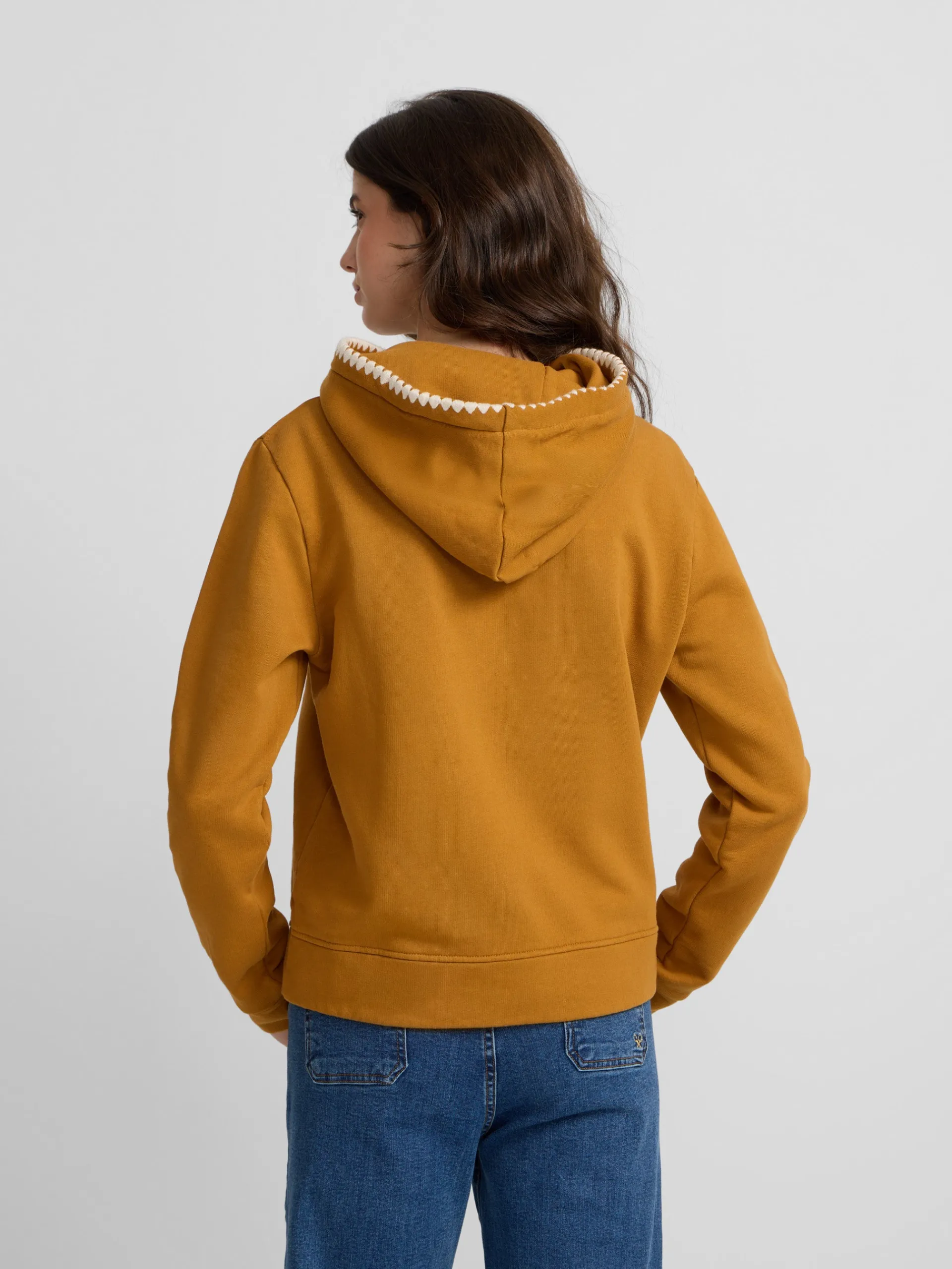 Silbon Sudaderas-Sudadera woman raqueta pespuntes Camel