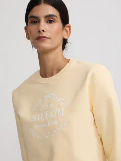 Silbon Sudaderas-Sudadera woman be you amarilla Amarillo