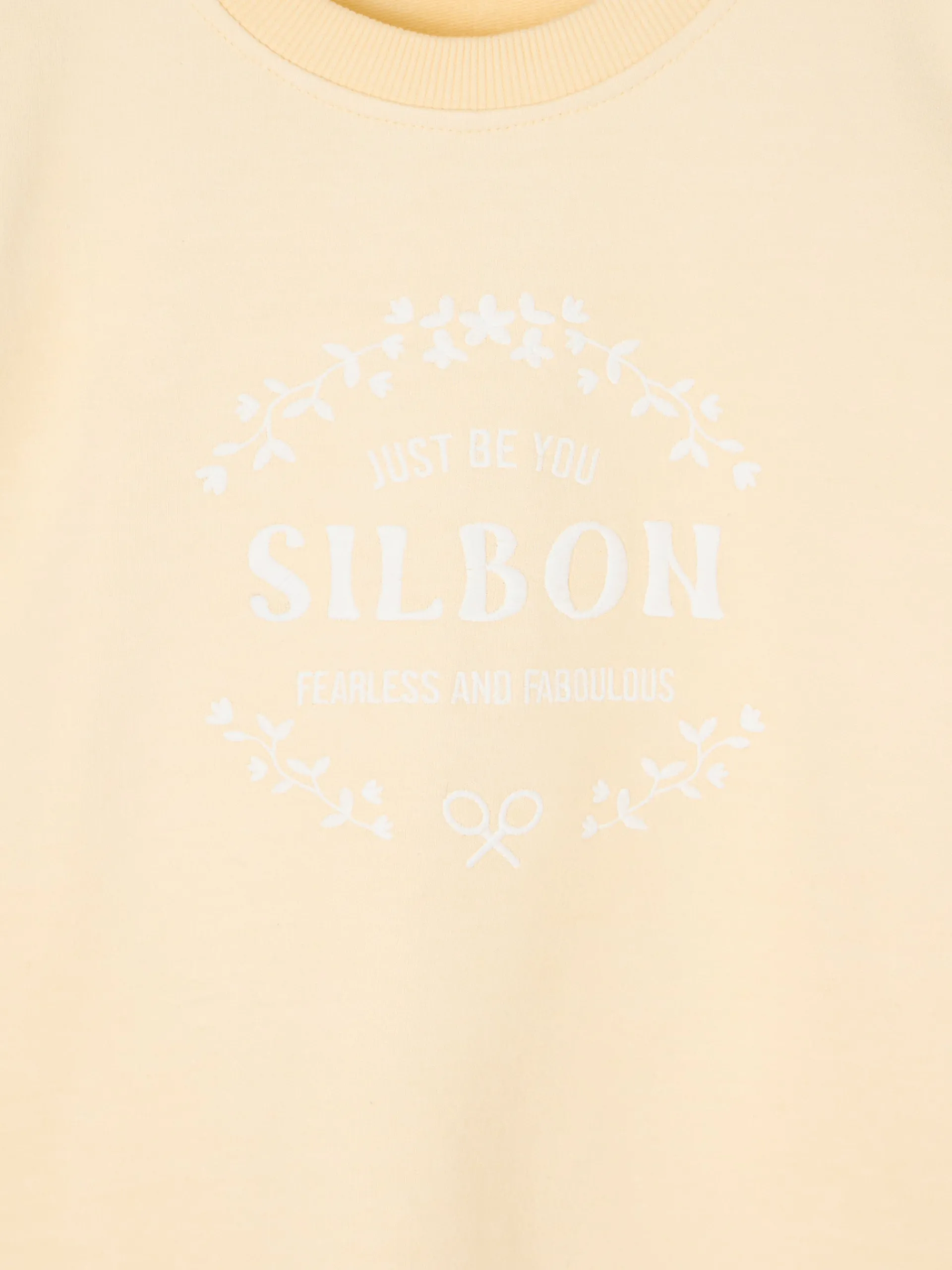 Silbon Sudaderas-Sudadera woman be you amarilla Amarillo