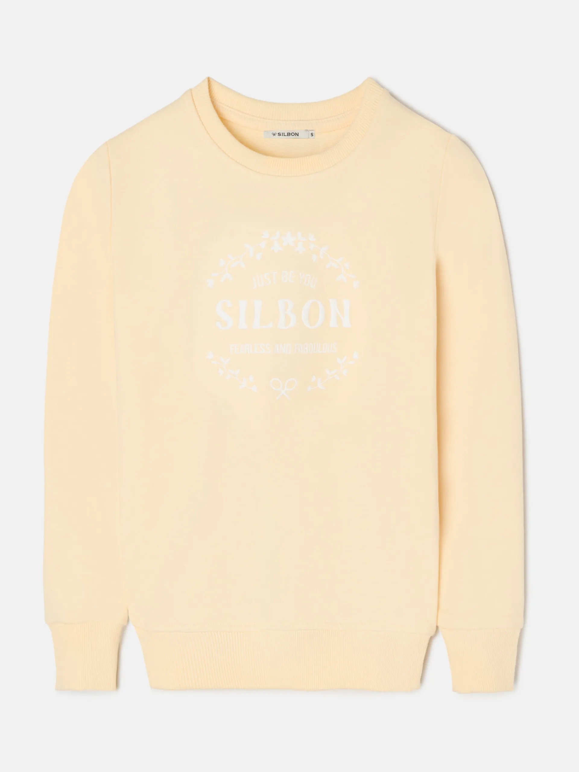 Silbon Sudaderas-Sudadera woman be you amarilla Amarillo