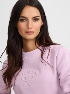 Silbon Sudaderas-Sudadera woman clasico Malva