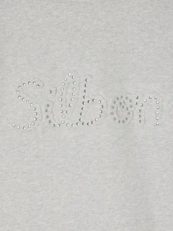 Silbon Sudaderas-Sudadera woman tachas Gris