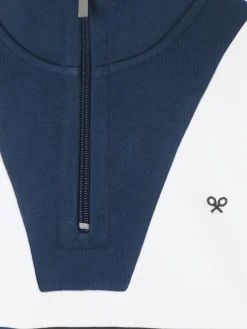 Silbon Sudaderas-Sudadera woman tricolor azul marino y beige Negro&nbsp;y&nbsp;beige