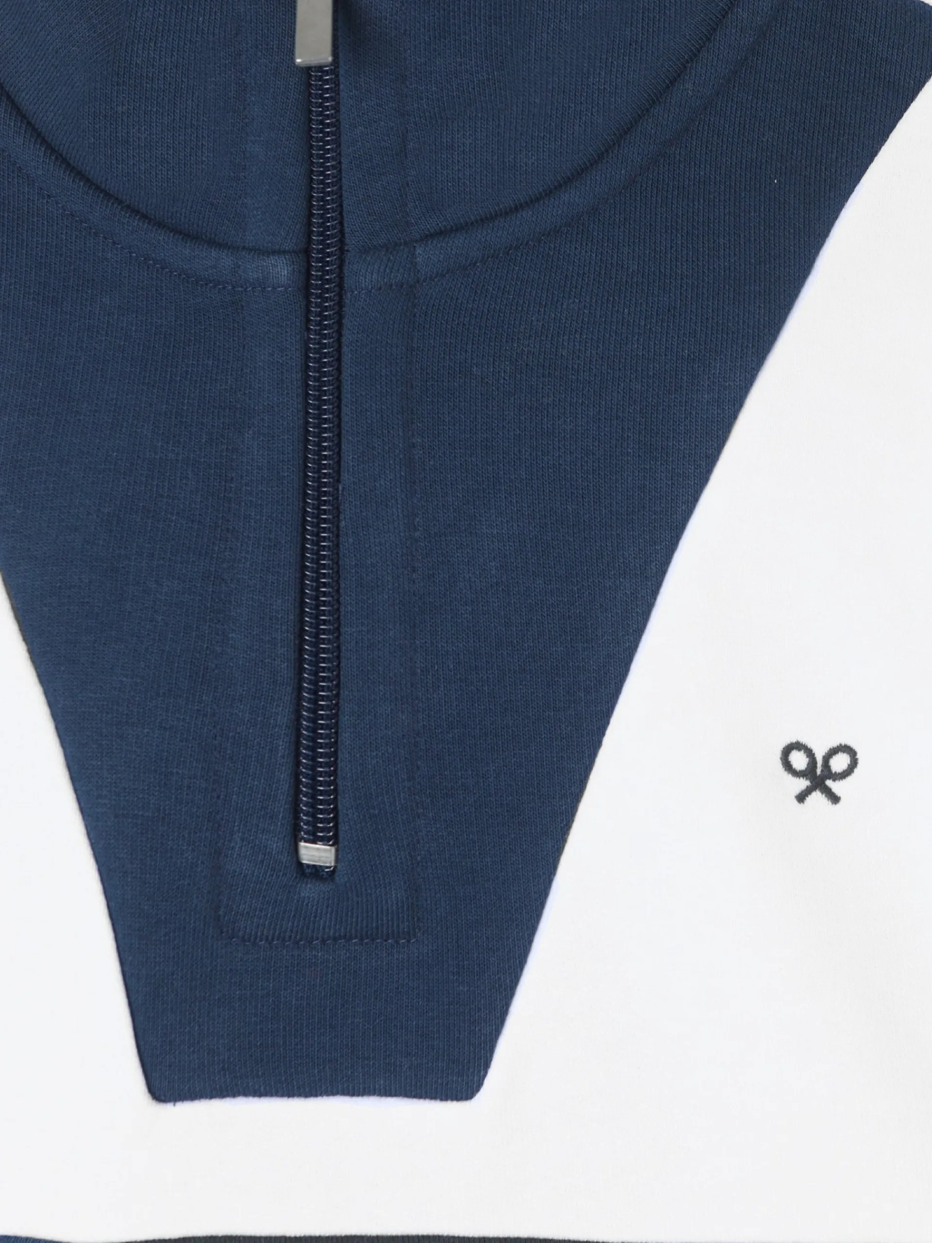 Silbon Sudaderas-Sudadera woman tricolor azul marino y beige Negro&nbsp;y&nbsp;beige