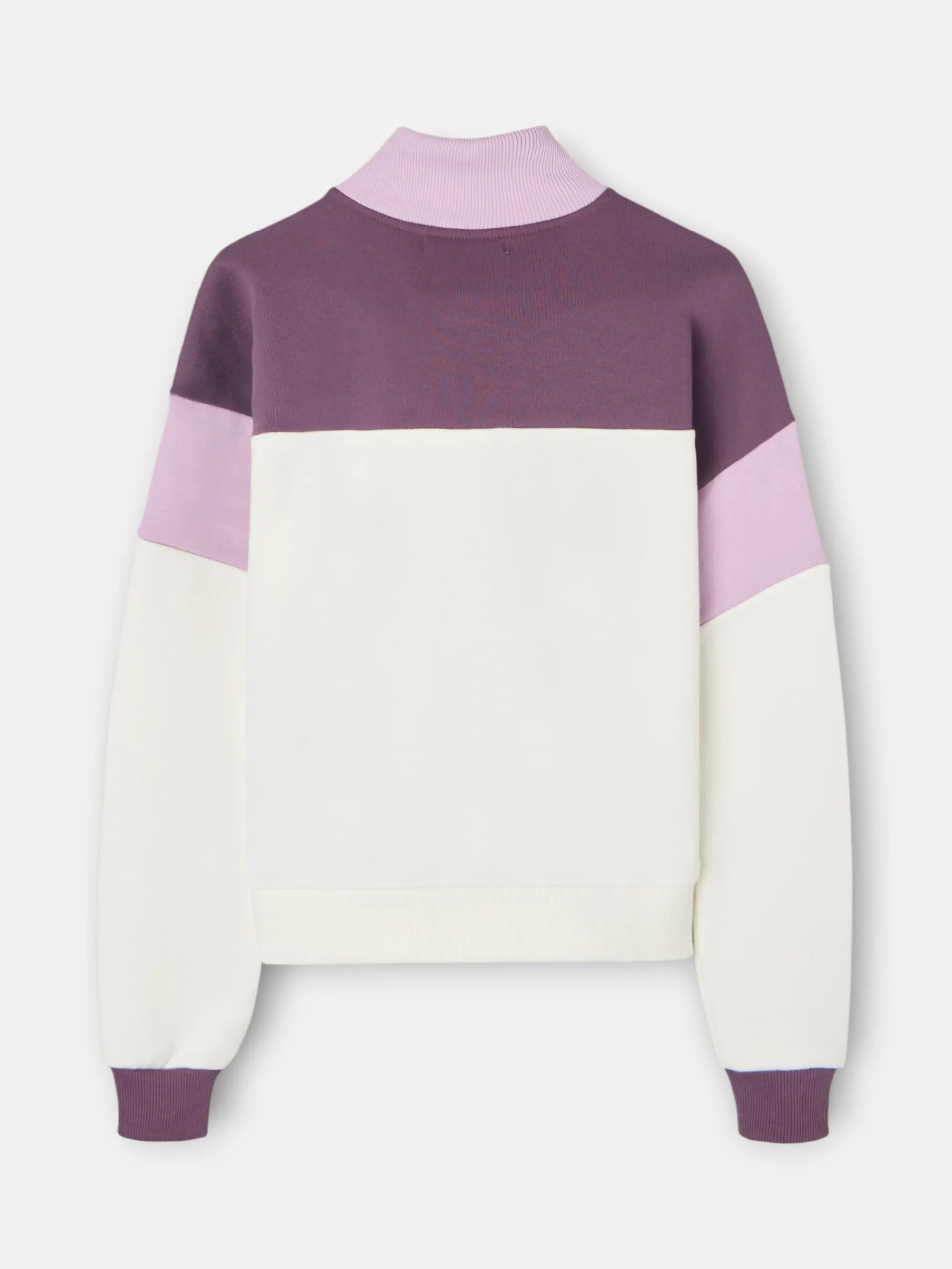 Silbon Sudaderas-Sudadera woman tricolor cuello botones Morados