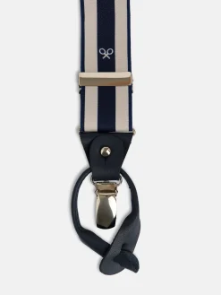 Silbon Pequeña Marroquinería·Cinturones, Tirantes Y Gemelos-Tirante regimental raqueta bicolor Multicolor