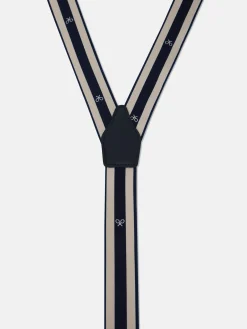 Silbon Pequeña Marroquinería·Cinturones, Tirantes Y Gemelos-Tirante regimental raqueta bicolor Multicolor