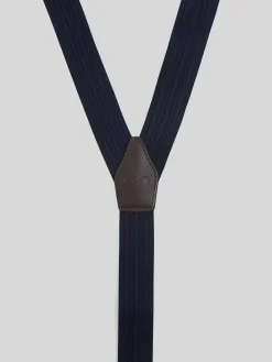 Silbon Pequeña Marroquinería·Cinturones, Tirantes Y Gemelos-Tirante marino espiga Azul&nbsp;marino