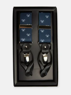 Silbon Pequeña Marroquinería·Cinturones, Tirantes Y Gemelos-Tirante marino raqueta blanca Azul&nbsp;marino