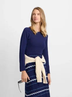 Silbon Vestidos, Monos Y Faldas|Punto-Vestido punto espigas Azul