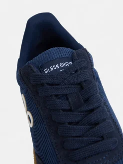 Silbon Zapatillas-Zapatilla casual pana Azul