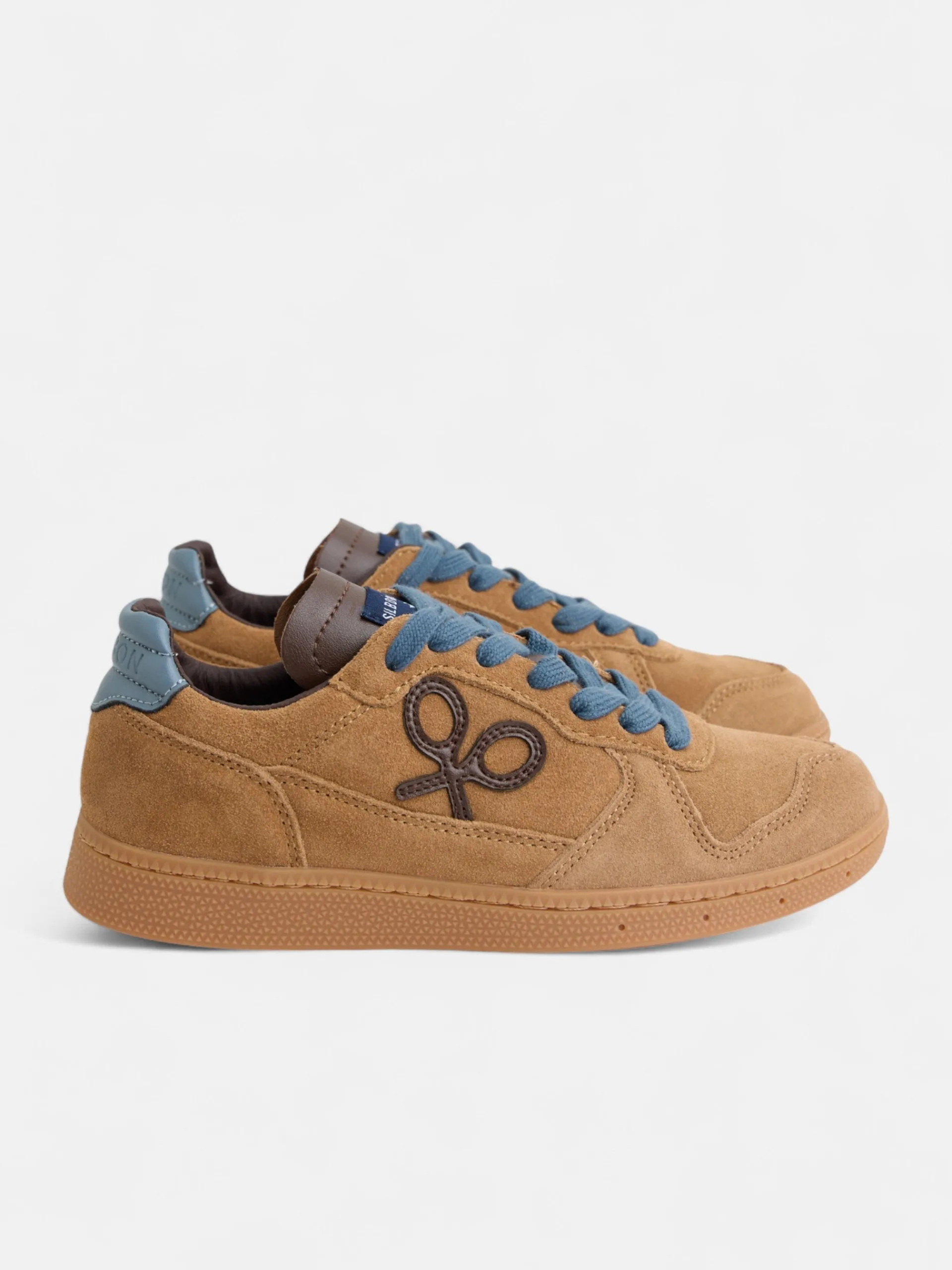 Silbon Zapatillas-Zapatilla casual piel Mostaza