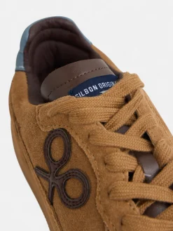 Silbon Zapatillas-Zapatilla casual piel Mostaza