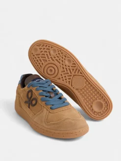 Silbon Zapatillas-Zapatilla casual piel Mostaza