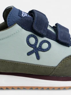 Silbon Zapatos Y Zapatillas-Zapatilla kids velcro multicolor Verde