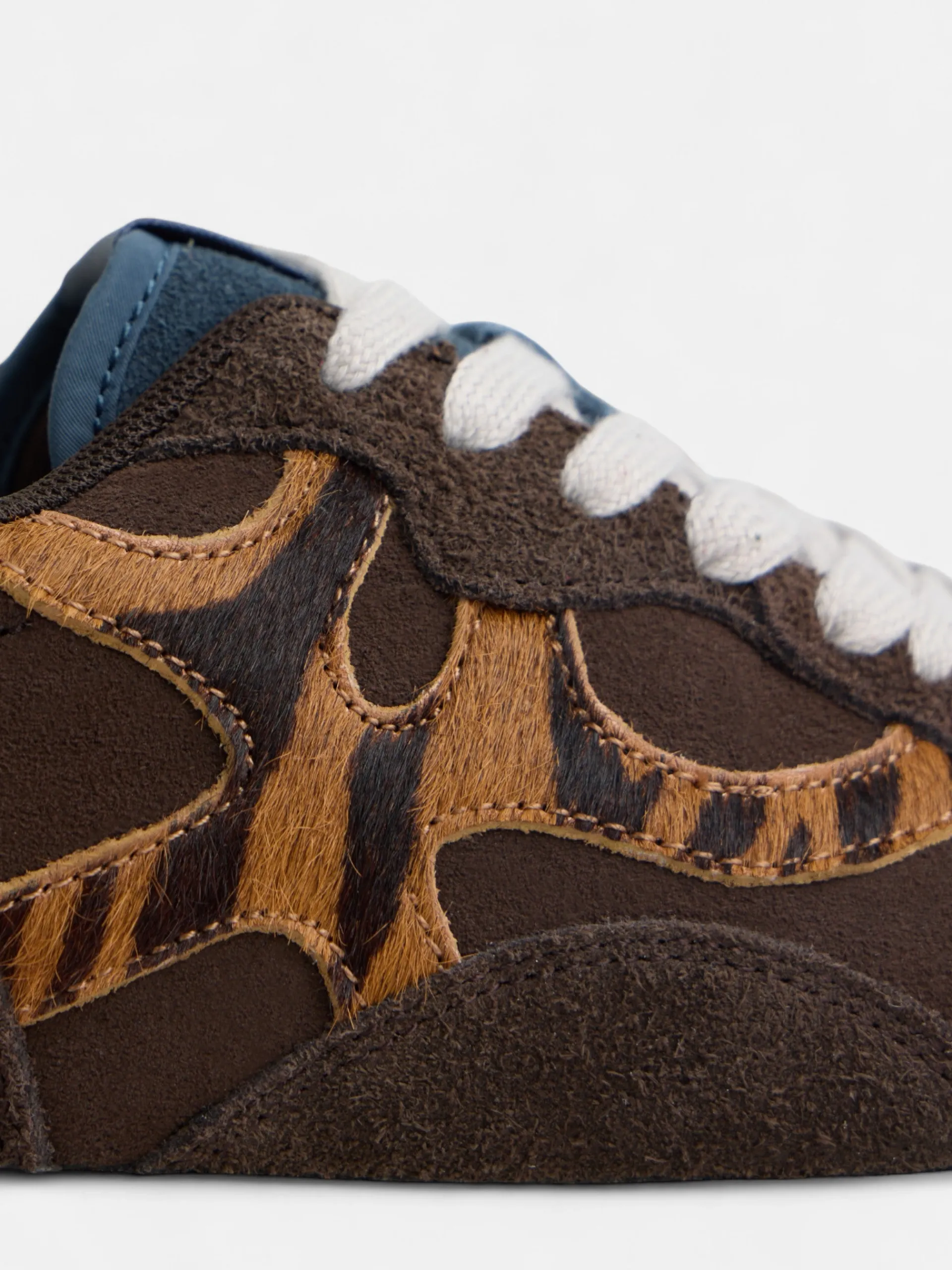 Silbon Calzado-Zapatilla RACKETS09 animal print Marrón