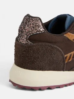 Silbon Calzado-Zapatilla RACKETS09 animal print Marrón