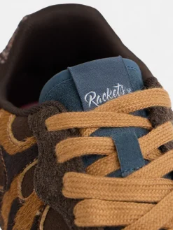 Silbon Calzado-Zapatilla RACKETS09 animal print Marrón