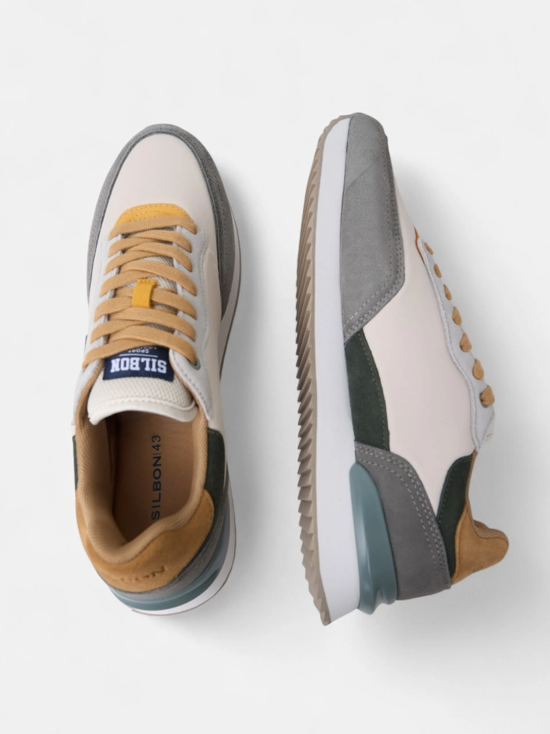 Silbon Zapatillas-Zapatilla running multicolor Gris