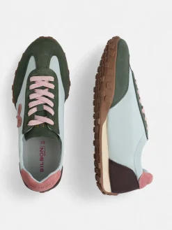 Silbon Calzado-Zapatilla running rosa y verde Rosa&nbsp;y&nbsp;verde