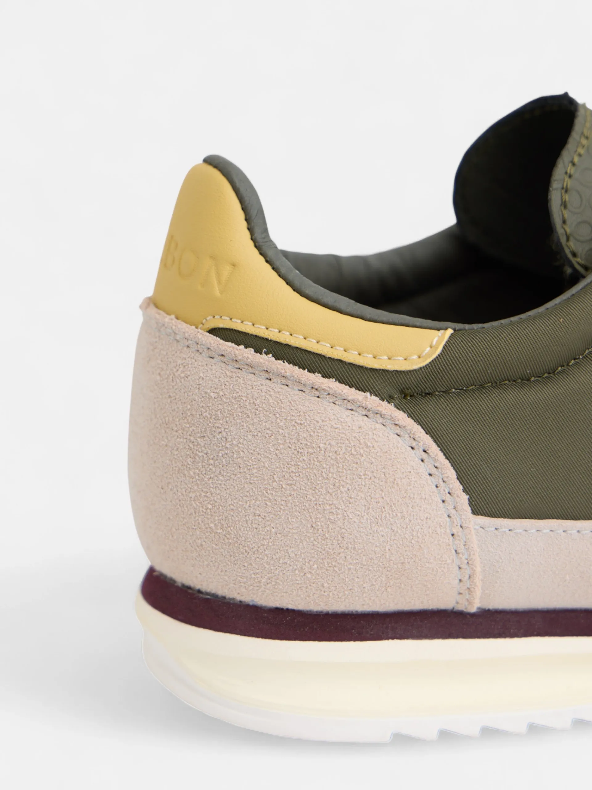 Silbon Zapatillas-Zapatilla vintage verde Beige