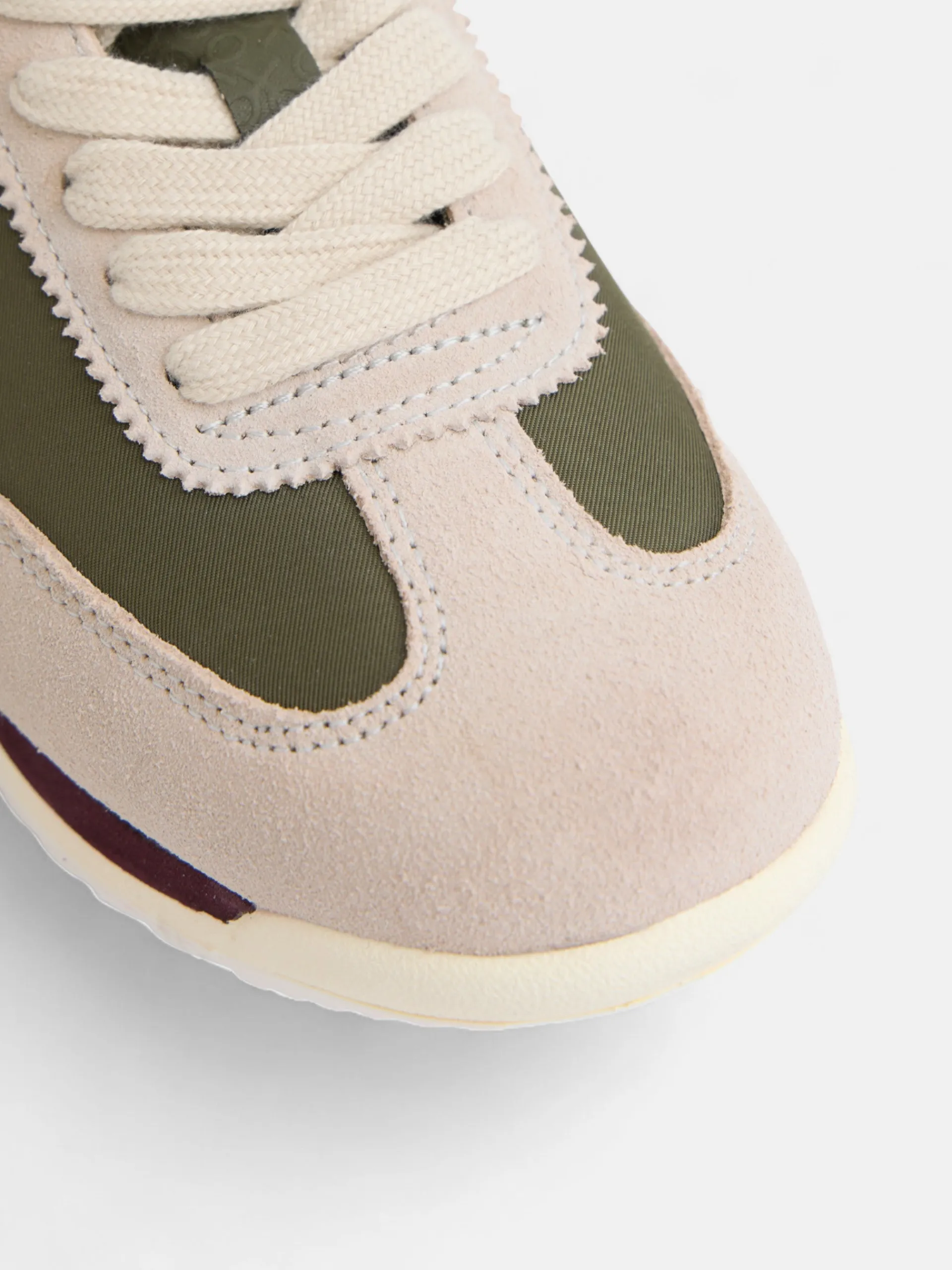 Silbon Zapatillas-Zapatilla vintage verde Beige