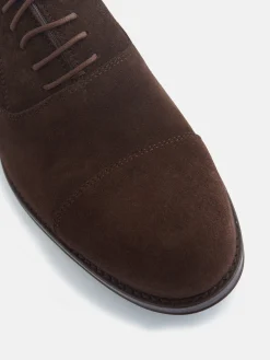 Silbon Zapatos-Zapato clasico ante cordones marron oscuro Marron&nbsp;oscuro