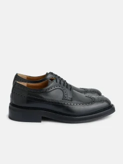 Silbon Zapatos-Zapato clasico piel perforado Negro