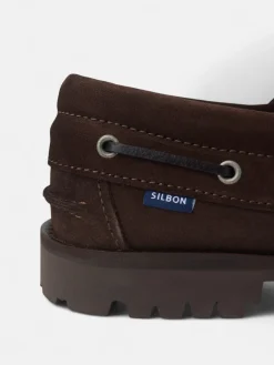 Silbon Zapatos-Zapato nautico serraje Marron
