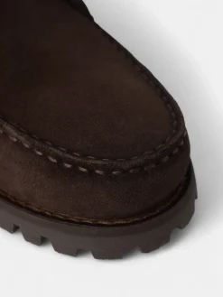 Silbon Zapatos-Zapato nautico serraje Marron